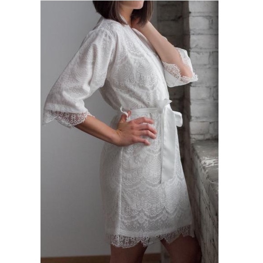White Lace Robe